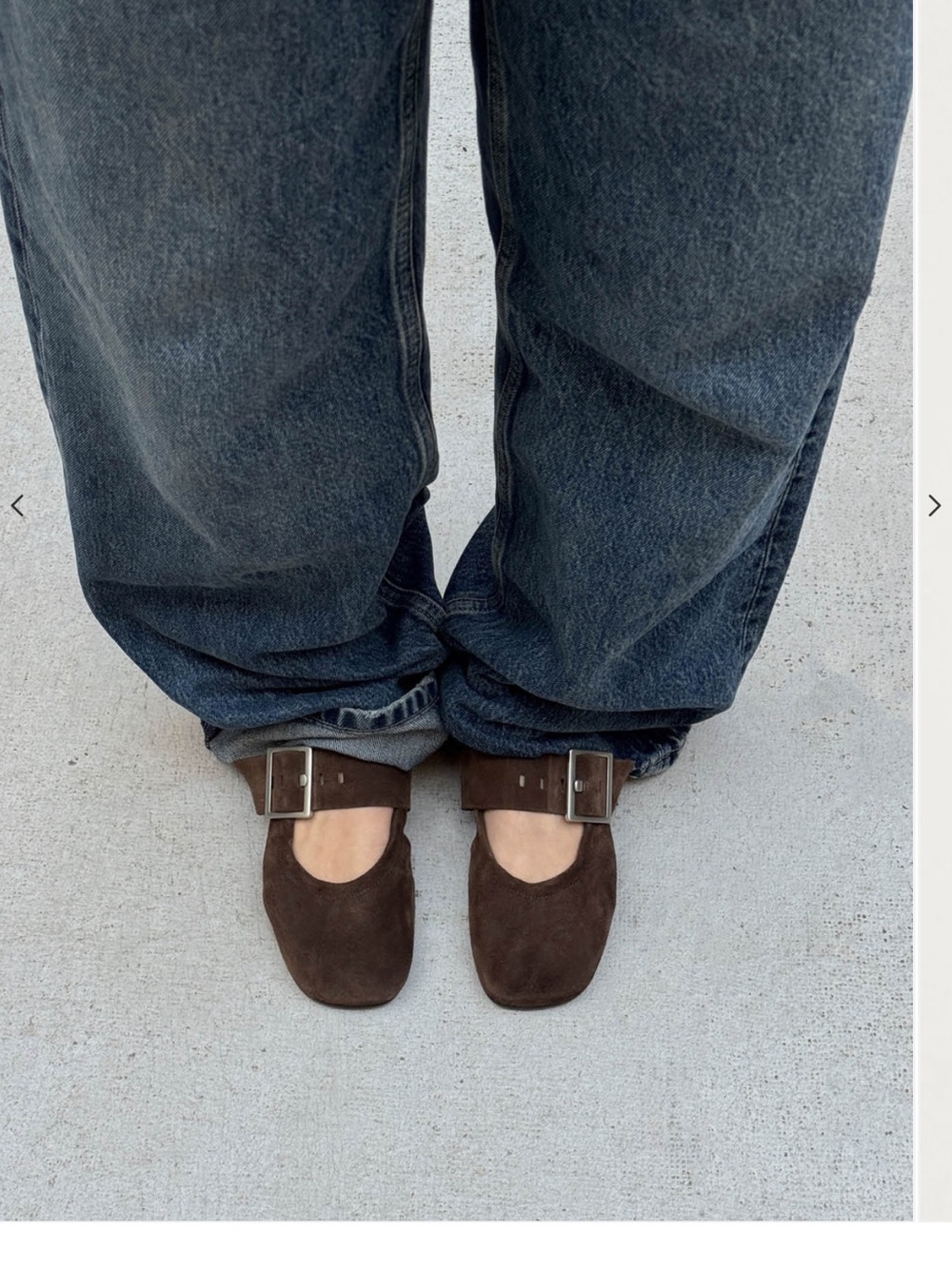 SAREA SUEDE BROWN LEATHER BALLET FLAT